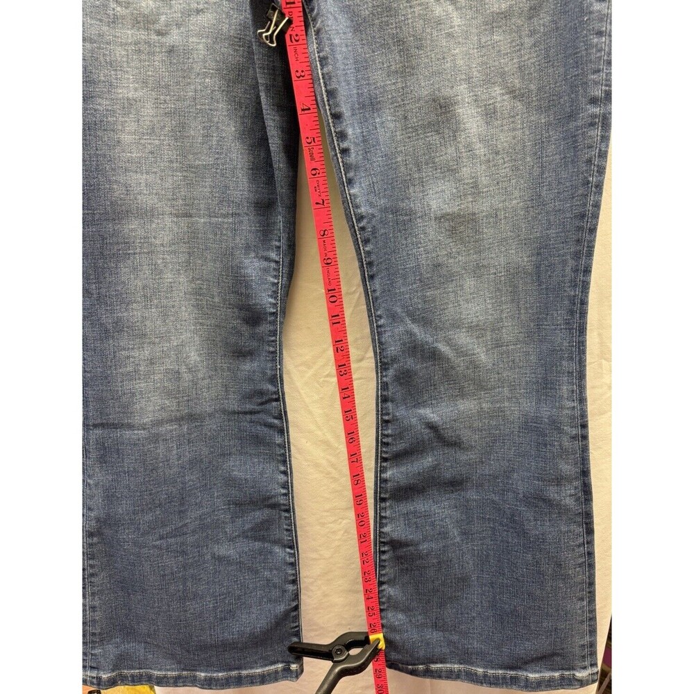 Womens Jeans Studio Blue Mikayla High Rise Flare Patch Pocket Flare 14 NWT - Picture 9 of 10